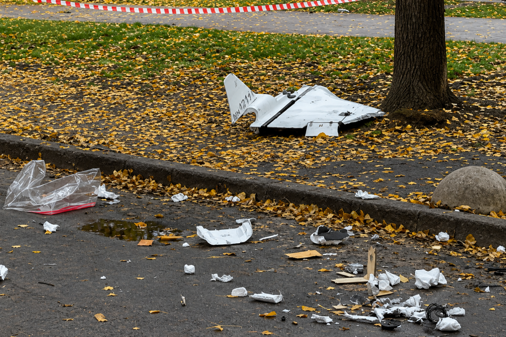 У Полтавському районі уламки російського дрона впали на дах багатоповерхівки У Полтавському районі уламки російського дрона впали на дах багатоповерхівки