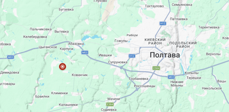 Біля Полтави стався сильний землетрус